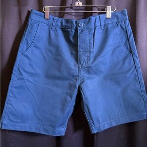 Forever 21 Men's Navy Flat Front Shorts